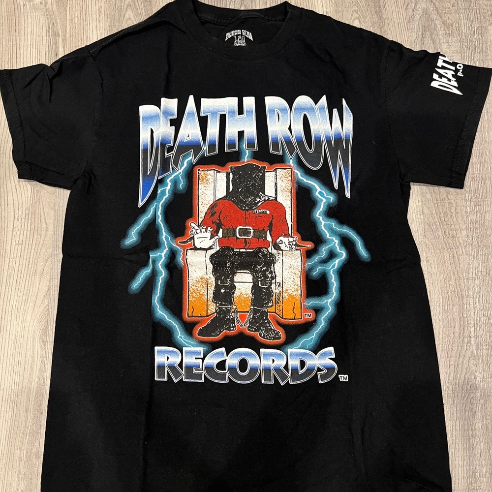 Death Row Records Black Graphic T-Shirt
